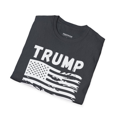 Trump 2024 Distressed Flag T-Shirt