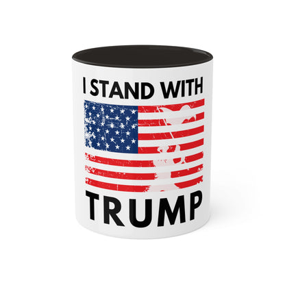 I Stand With Trump Patriotic Mug