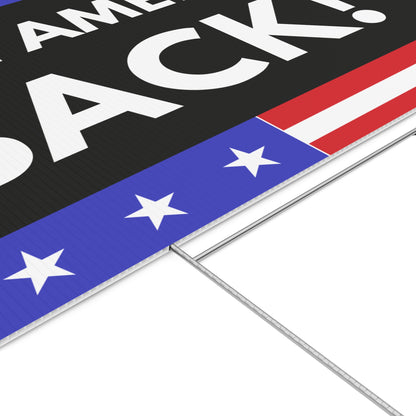 Take America Back Lawn Sign