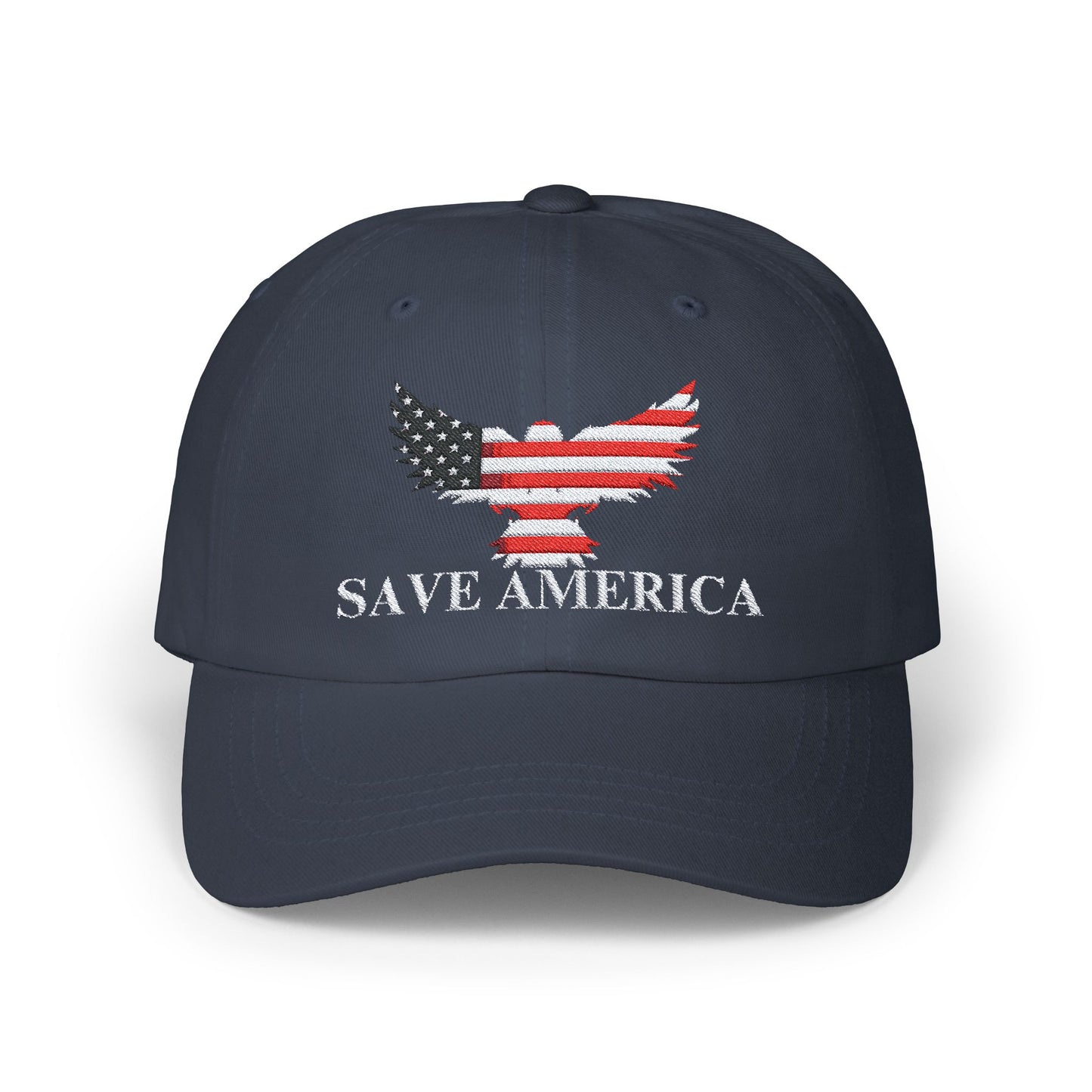 Patriotic Eagle Save America Embroidered Hat