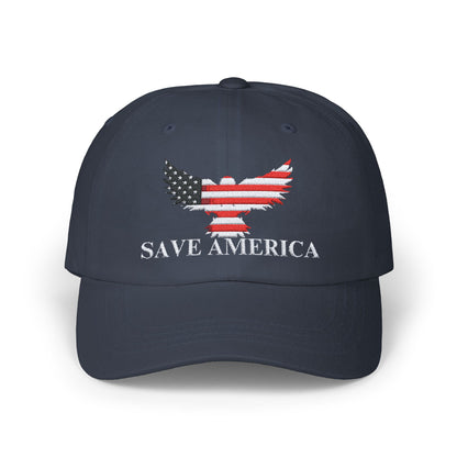 Patriotic Eagle Save America Embroidered Hat