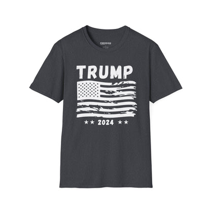 Trump 2024 Distressed Flag T-Shirt