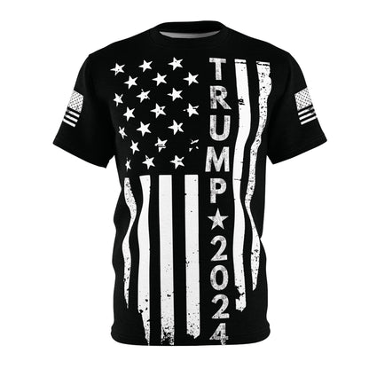 Trump 2024 Distressed Flag T-Shirt -